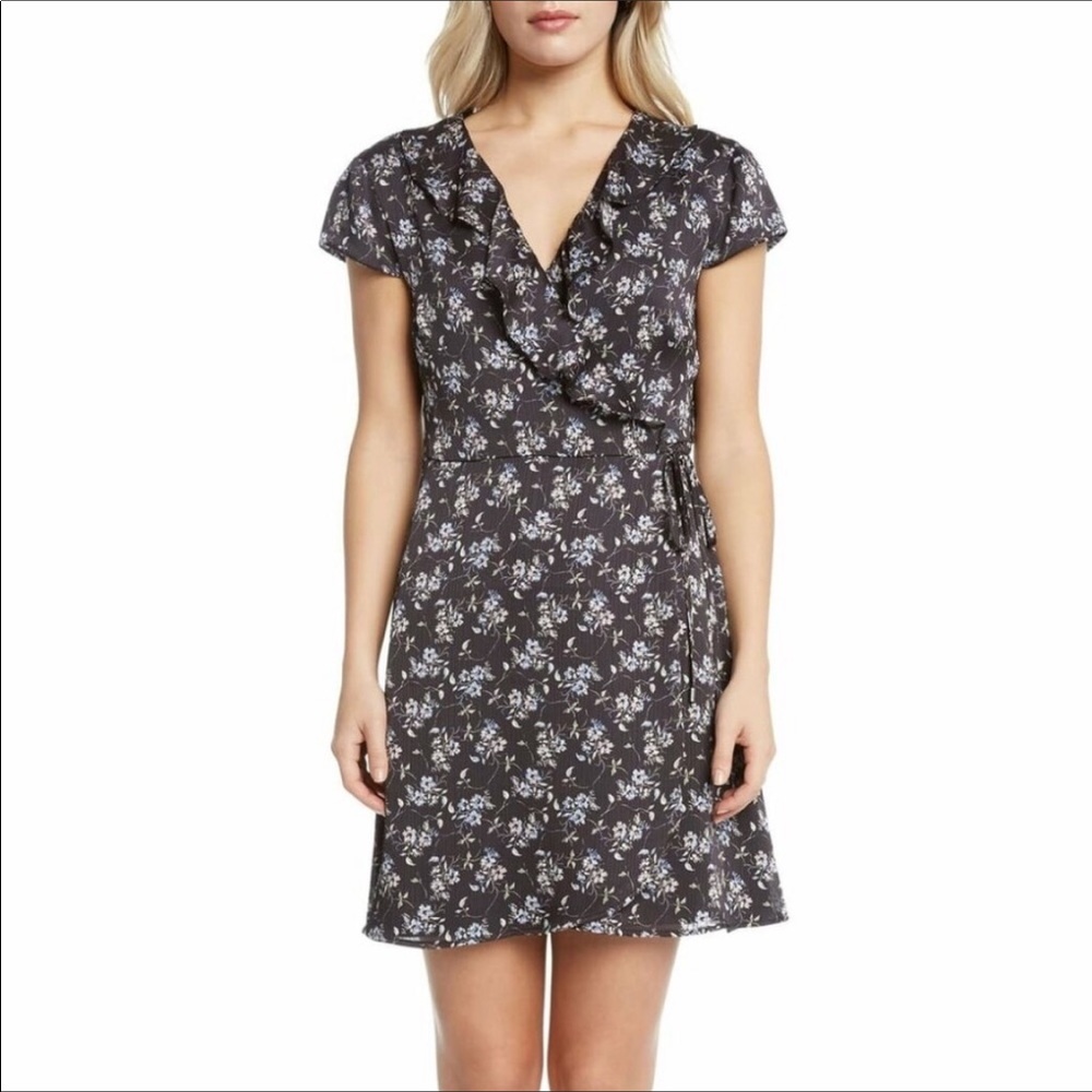 NWT anthro Willow & Clay Floral Print Wrap Dress